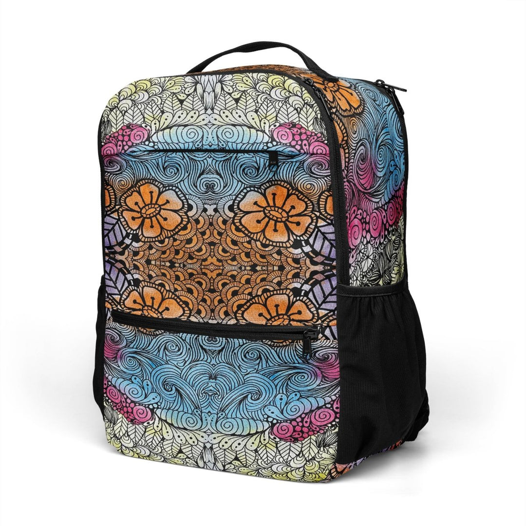 Boho Bloom Stripe Utility Backpack - Polendo Design Boho Bloom Stripe utility backpack
