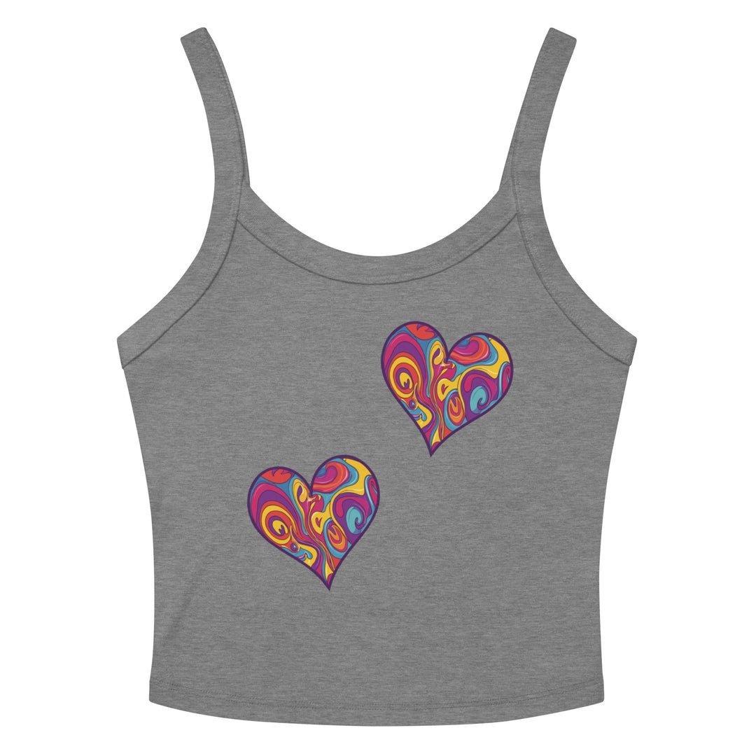 " Vibrant Love" Women’s micro - rib tank top - Polendo Design