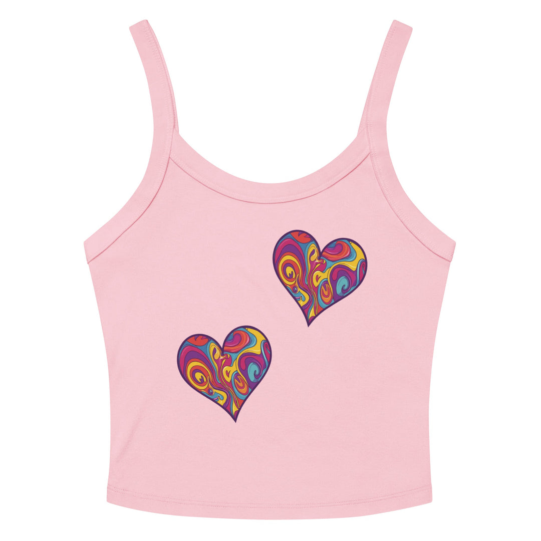 " Vibrant Love" Women’s micro - rib tank top - Polendo Design