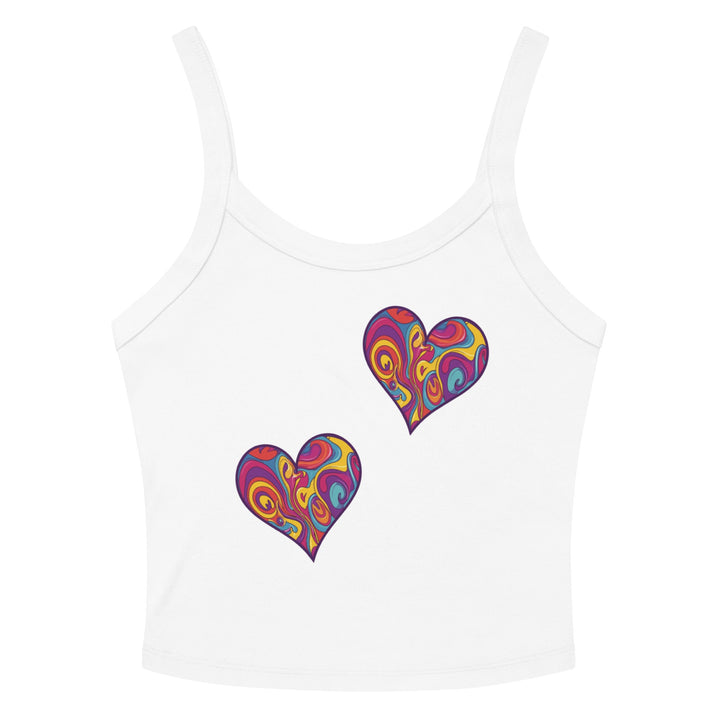 " Vibrant Love" Women’s micro - rib tank top - Polendo Design
