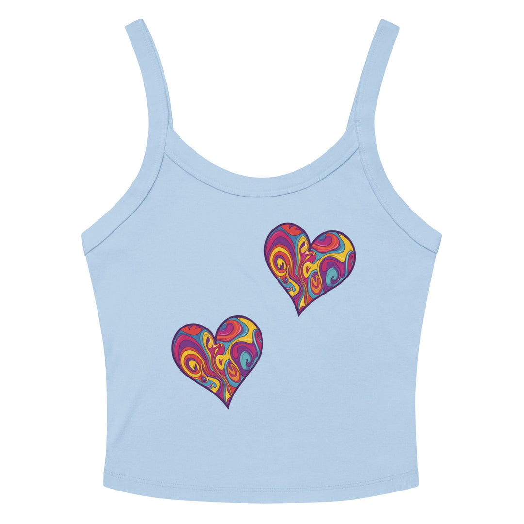 " Vibrant Love" Women’s micro - rib tank top - Polendo Design