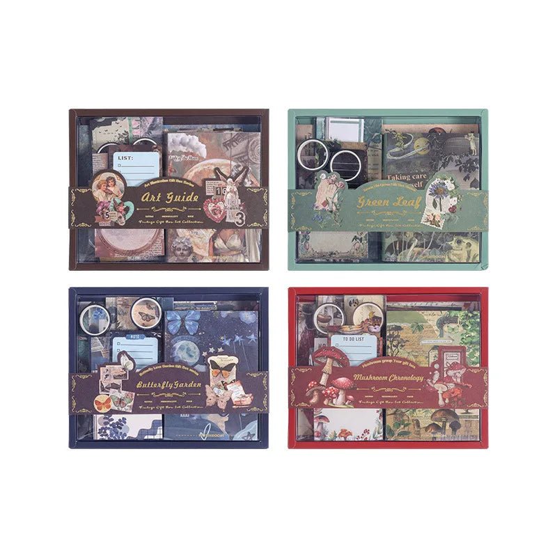 Vintage Journal Kit (125pcs) – Aesthetic Scrapbook &amp; Journaling Set - Polendo Design vintage journal kit