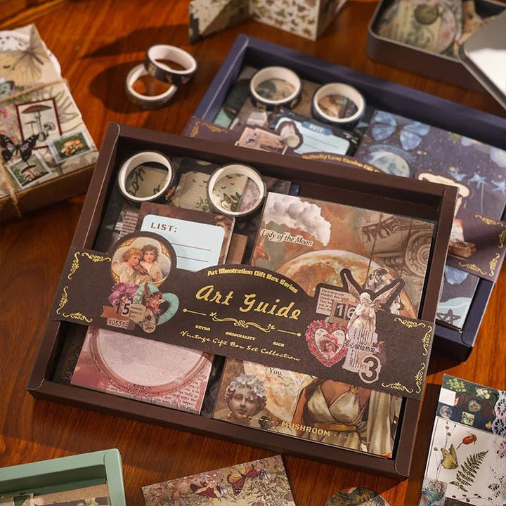 Vintage Journal Kit (125pcs) – Aesthetic Scrapbook &amp; Journaling Set - Polendo Design vintage journal kit