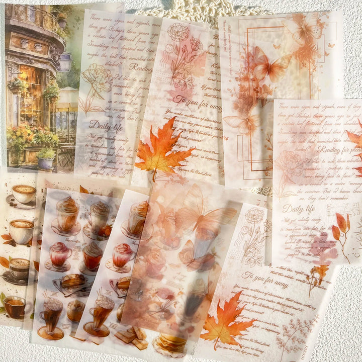 Vintage Scrapbook Kit (56pcs) – Aesthetic Journaling &amp; Sticker Set - Polendo Design vintage scrapbook kit