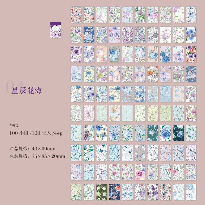Vintage Sticker Set (100pcs) – Aesthetic Scrapbook &amp; Journal Stickers - Polendo Design vintage sticker set