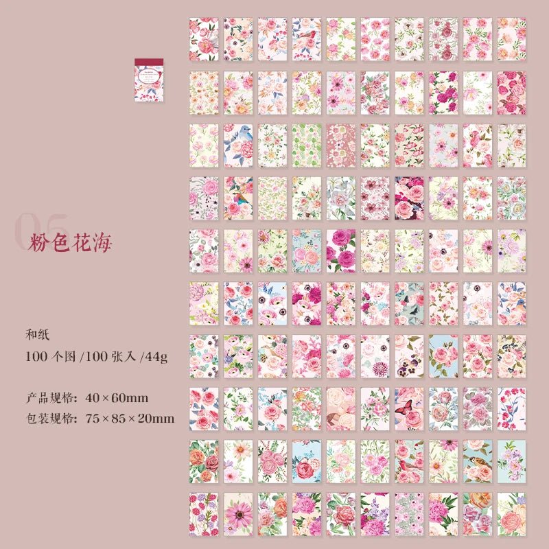Vintage Sticker Set (100pcs) – Aesthetic Scrapbook &amp; Journal Stickers - Polendo Design vintage sticker set