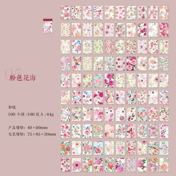 Vintage Sticker Set (100pcs) – Aesthetic Scrapbook &amp; Journal Stickers - Polendo Design vintage sticker set