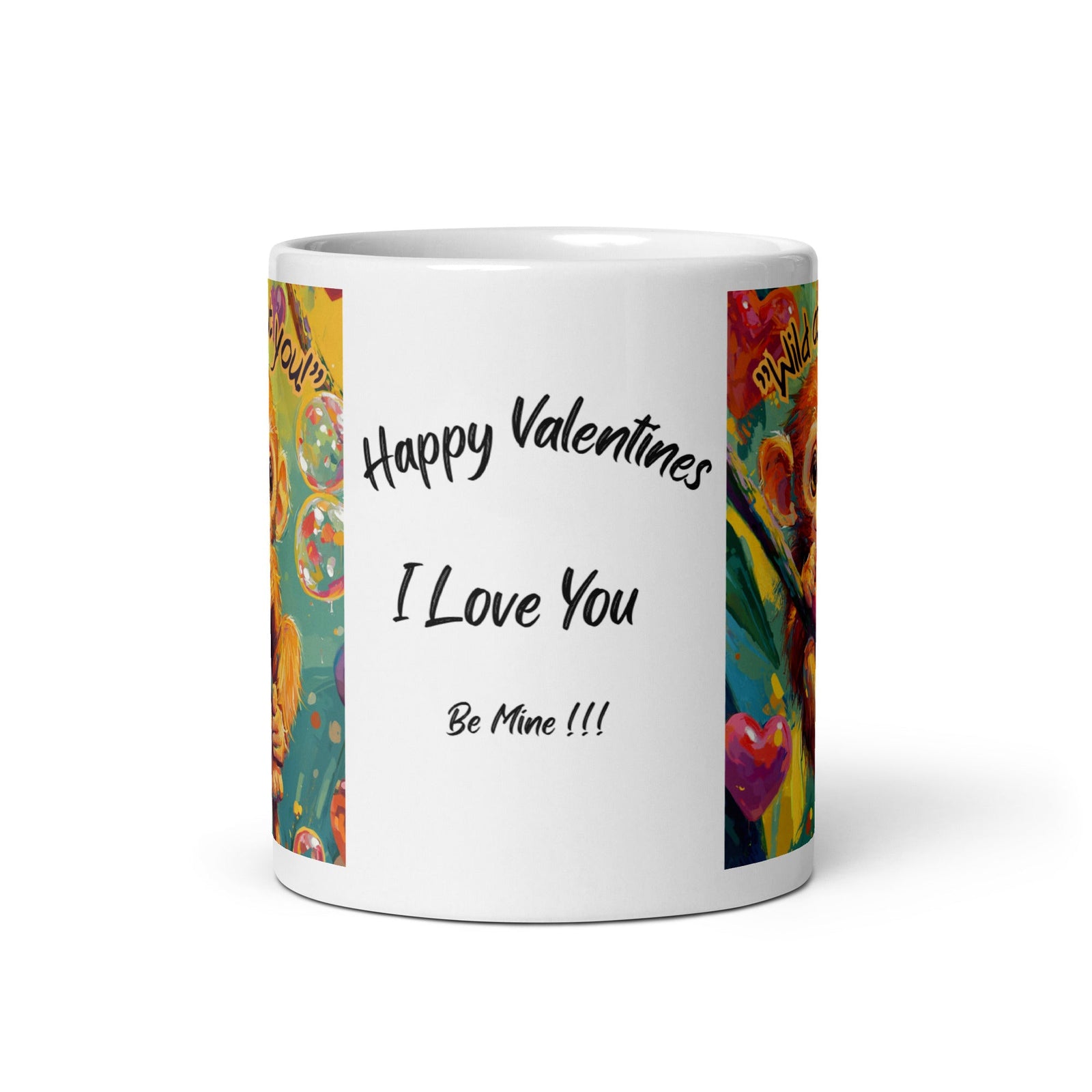 Wild About You Monkey Coffee Mug - Polendo Design monkey coffee mug