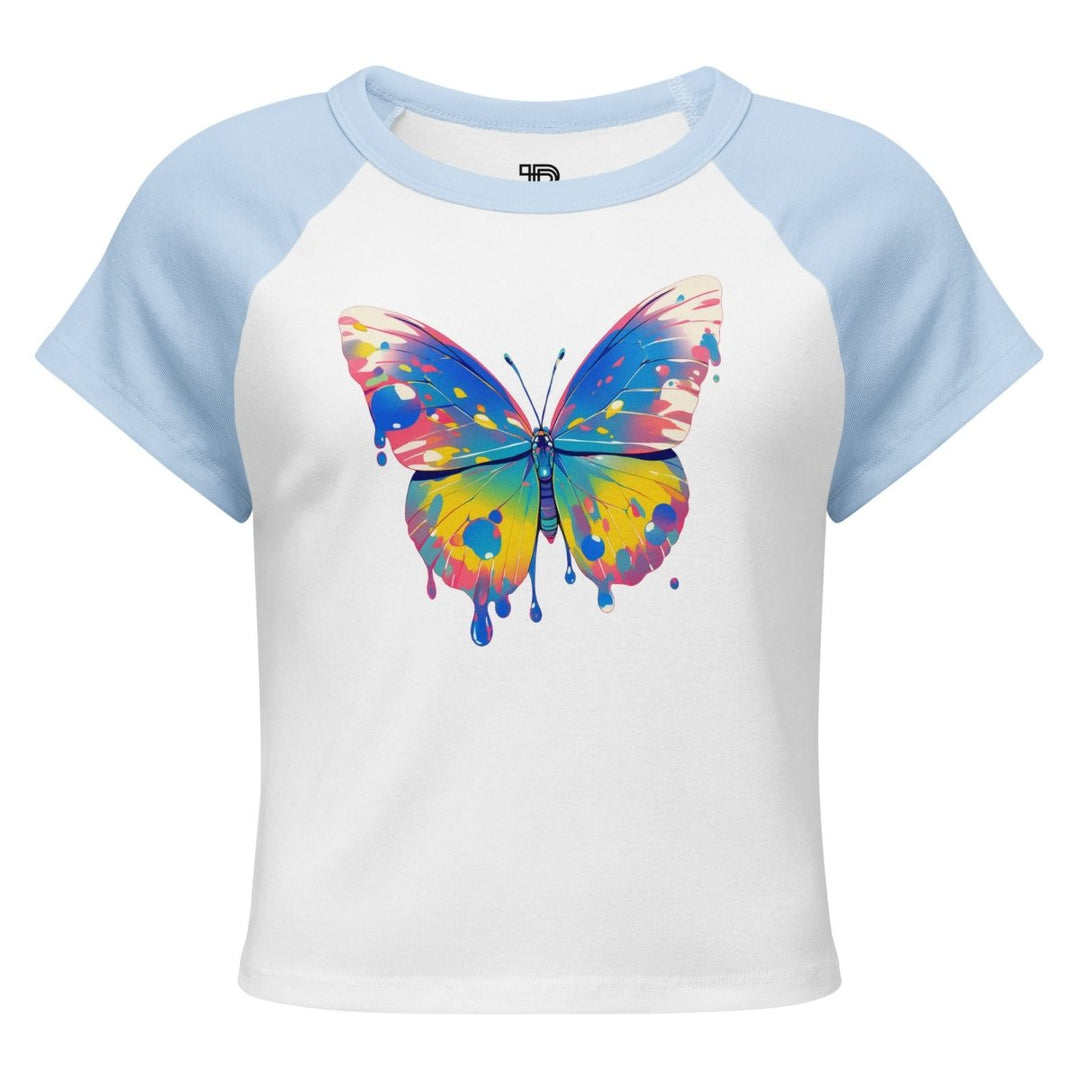 Women’s Polendo Butterfly Muse Baby Tee - Polendo Design Polendo Butterfly Muse Baby Tee