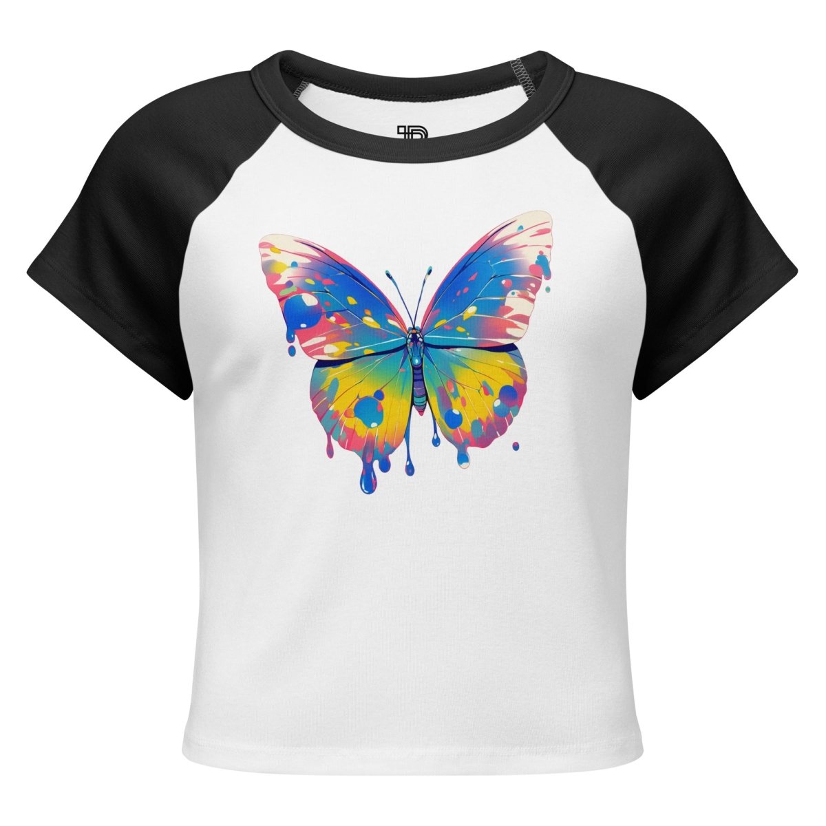 Women’s Polendo Butterfly Muse Baby Tee - Polendo Design Polendo Butterfly Muse Baby Tee