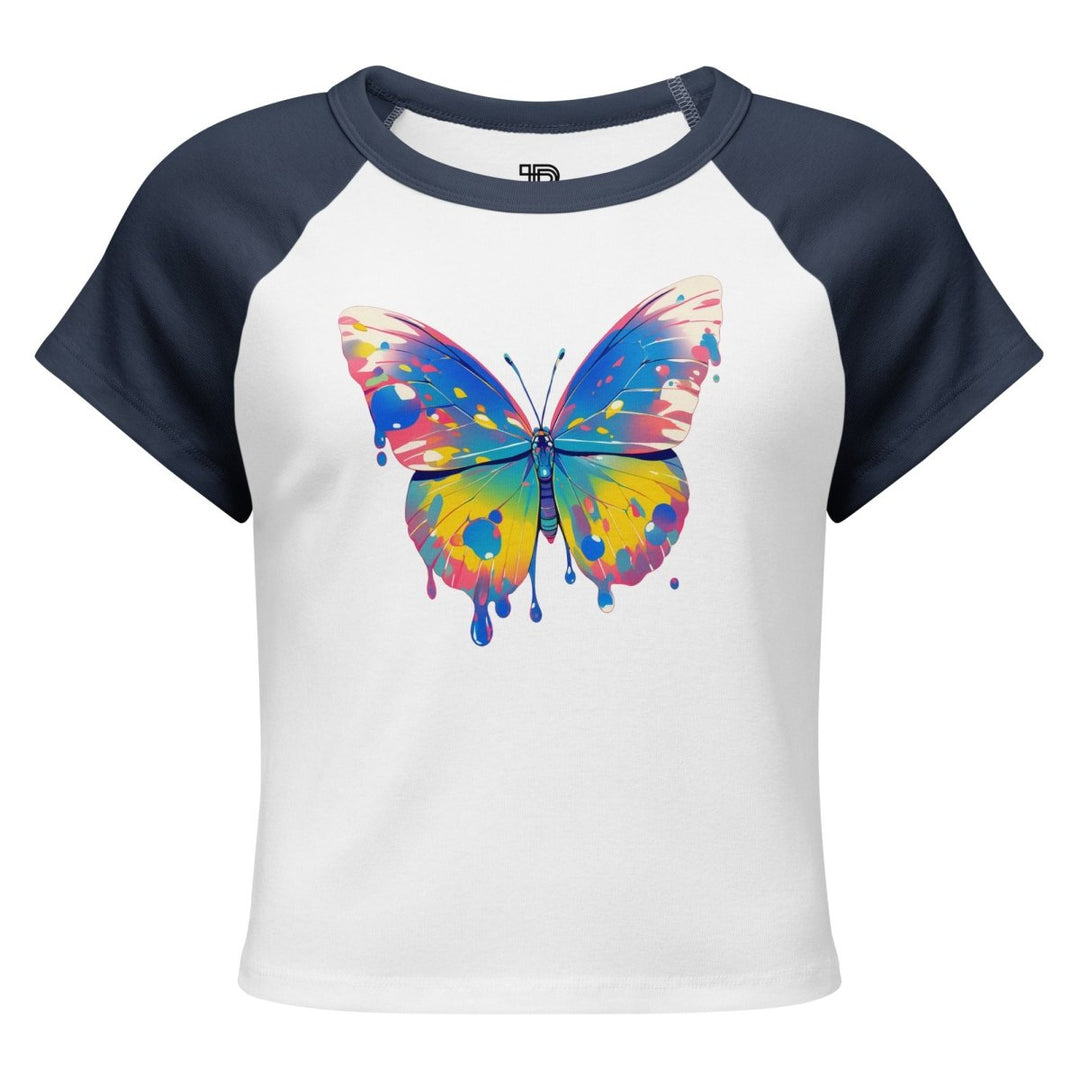 Women’s Polendo Butterfly Muse Baby Tee - Polendo Design Polendo Butterfly Muse Baby Tee