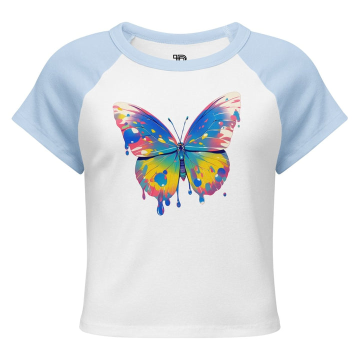 Women’s Polendo Butterfly Muse Baby Tee - Polendo Design Polendo Butterfly Muse Baby Tee