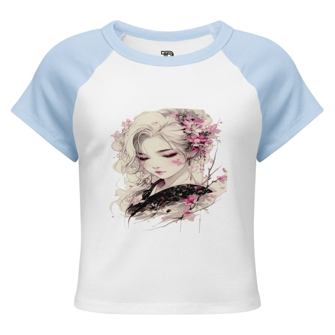 Women’s micro rib raglan baby tee - Polendo Design