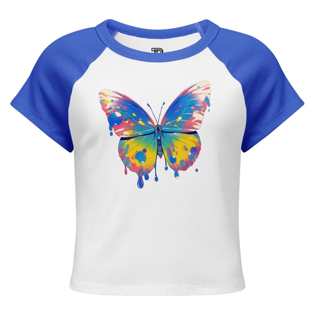 Women’s Polendo Butterfly Muse Baby Tee - Polendo Design Polendo Butterfly Muse Baby Tee