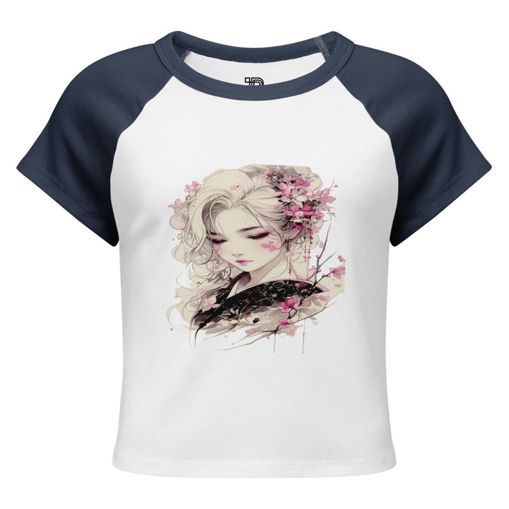 Women’s micro rib raglan baby tee - Polendo Design