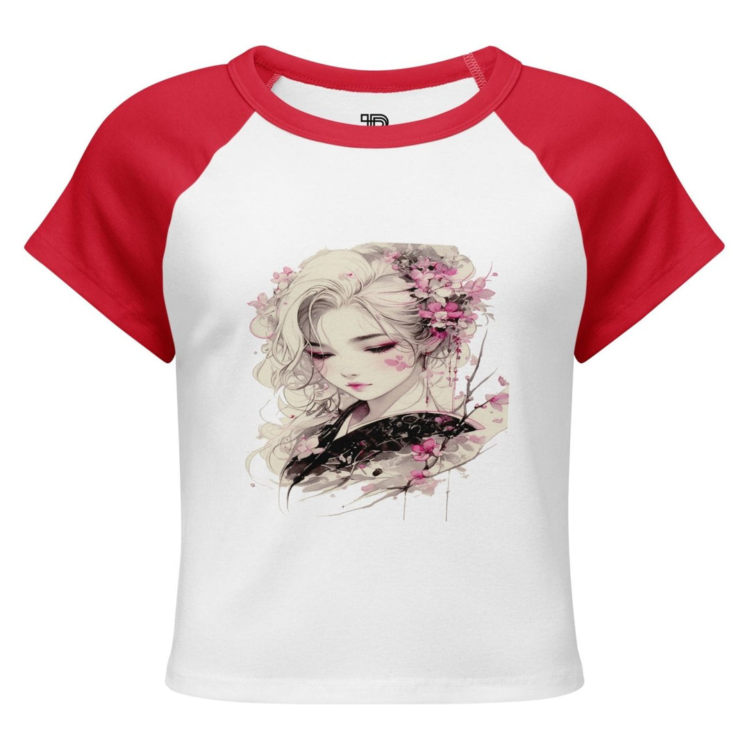 Women’s micro rib raglan baby tee - Polendo Design