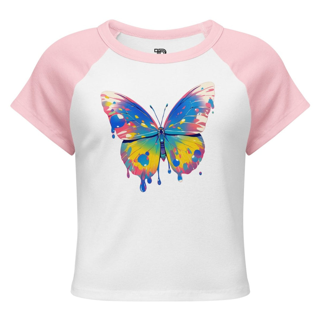 Women’s Polendo Butterfly Muse Baby Tee - Polendo Design Polendo Butterfly Muse Baby Tee
