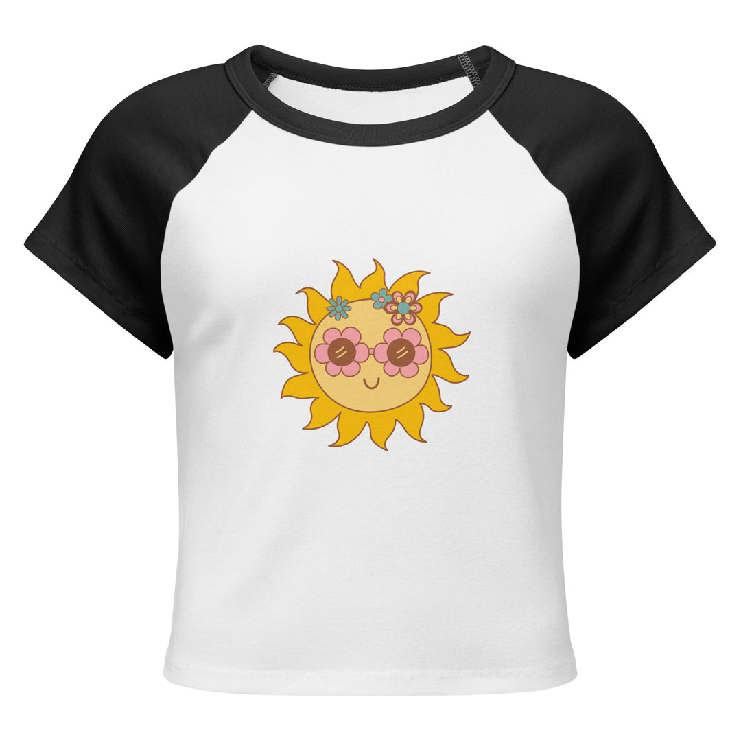 "Cheeky Sun" Women’s micro rib raglan baby tee - Polendo Design T-SHIRT