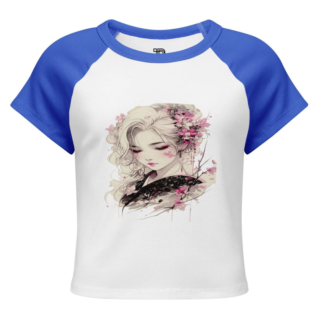 Women’s micro rib raglan baby tee - Polendo Design