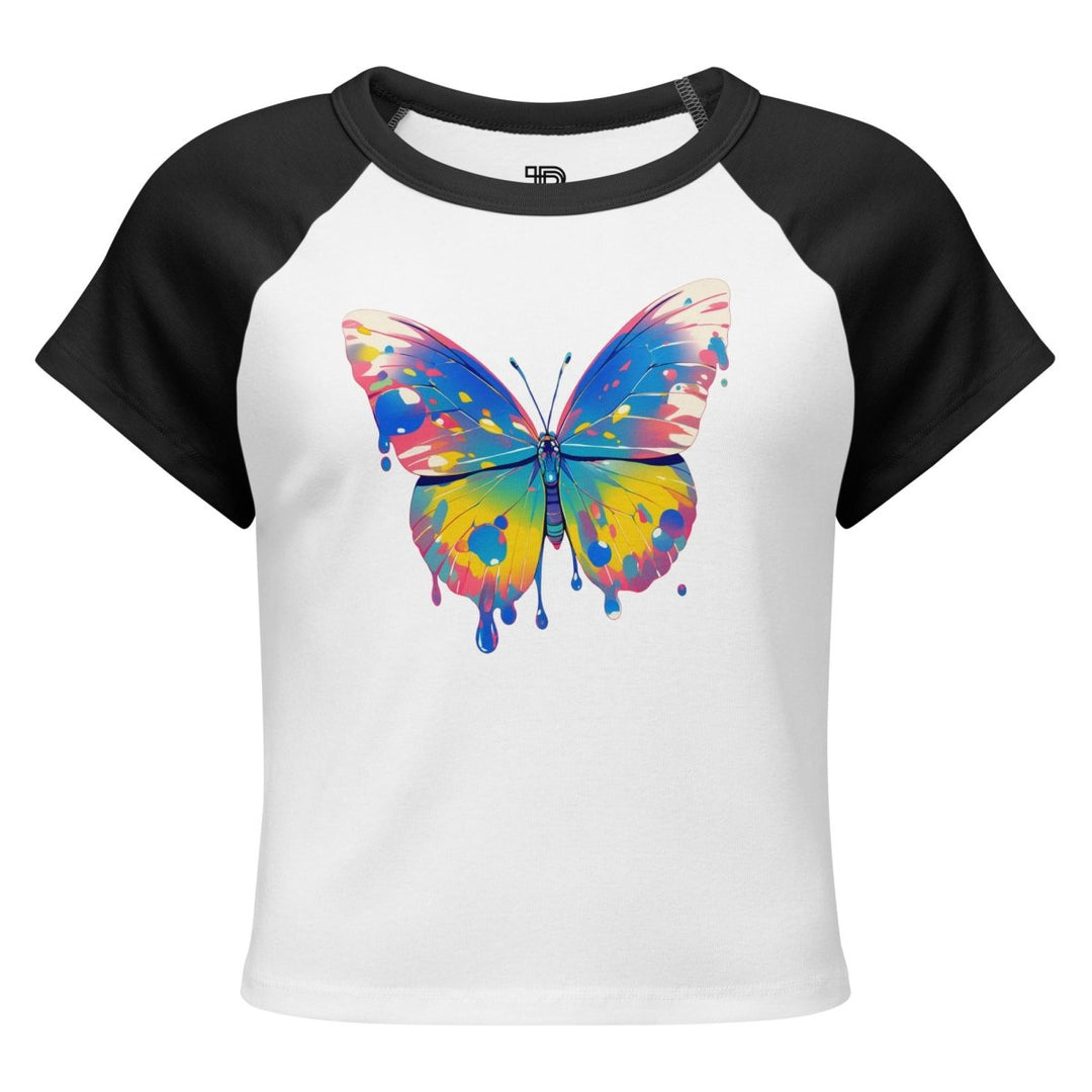 Women’s Polendo Butterfly Muse Baby Tee - Polendo Design Polendo Butterfly Muse Baby Tee
