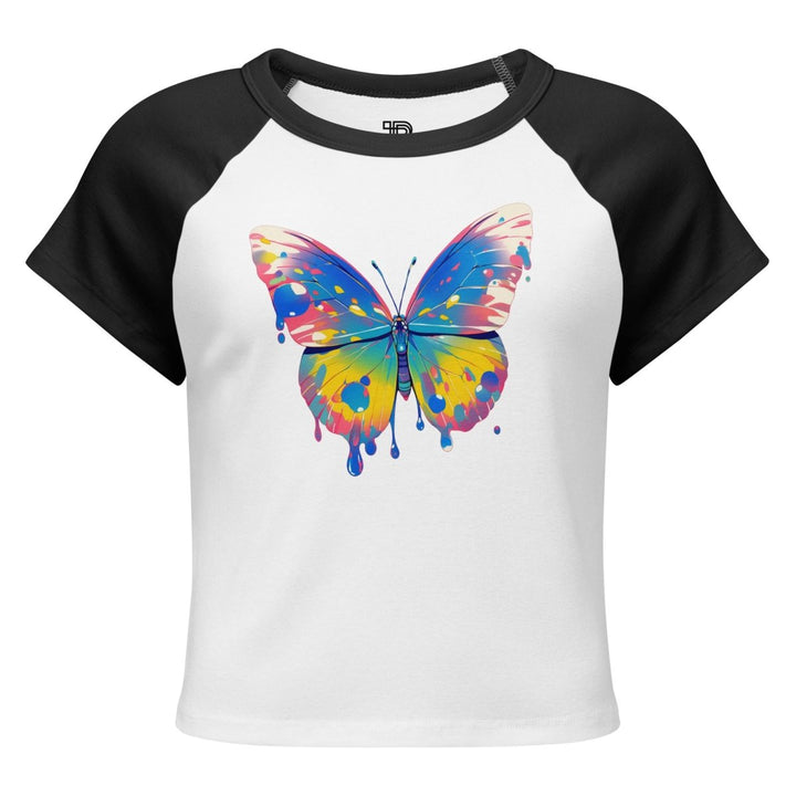 Women’s Polendo Butterfly Muse Baby Tee - Polendo Design Polendo Butterfly Muse Baby Tee