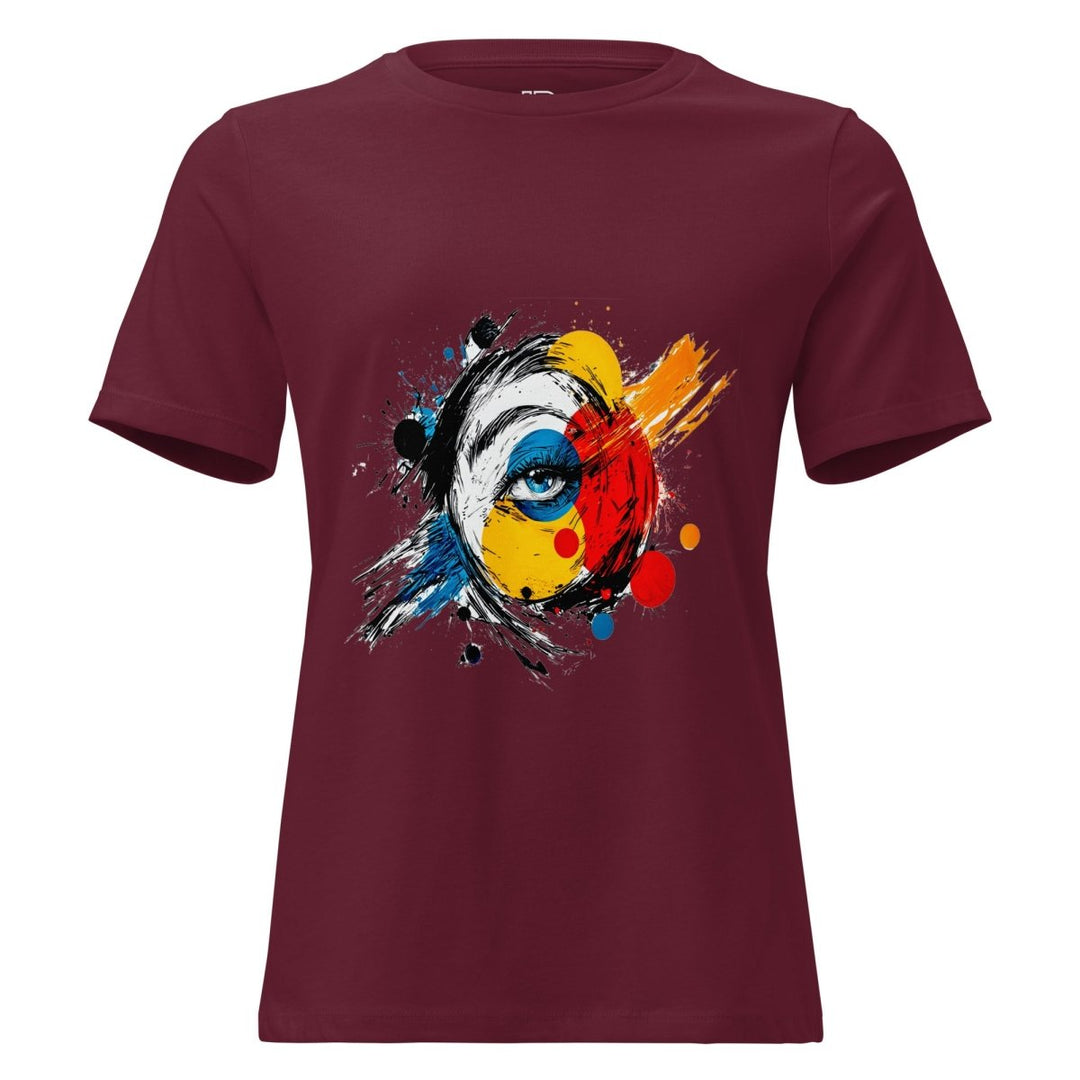 Women’s Polendo Chromatic Eye Tee Art Shirt - Polendo Design Polendo Chromatic Eye Tee