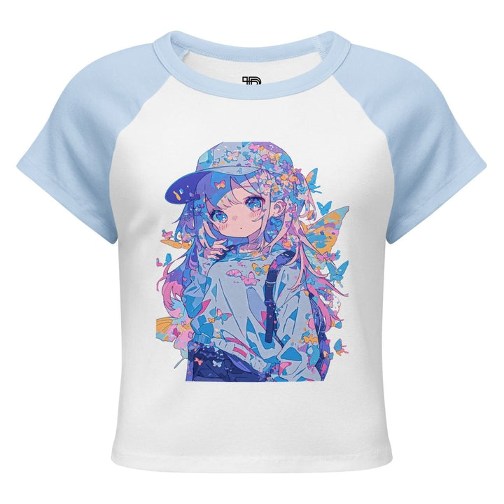 Women’s Polendo Dreamwave Girl Baby Tee - Polendo Design Polendo Dreamwave Girl Baby Tee