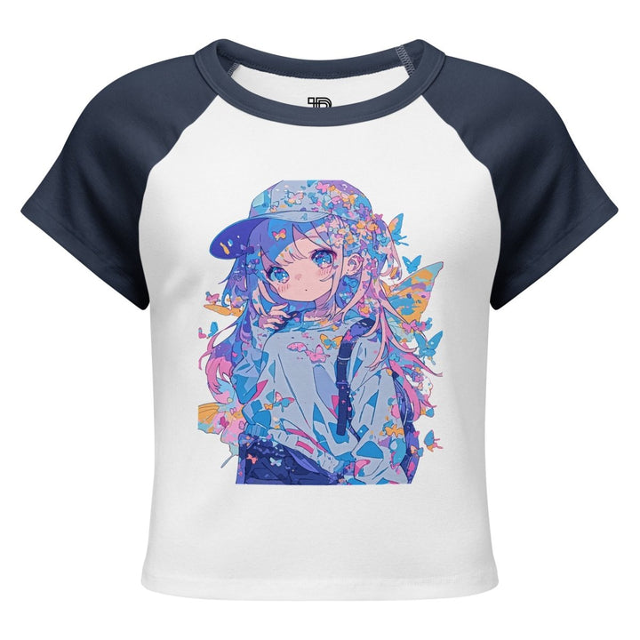 Women’s Polendo Dreamwave Girl Baby Tee - Polendo Design Polendo Dreamwave Girl Baby Tee