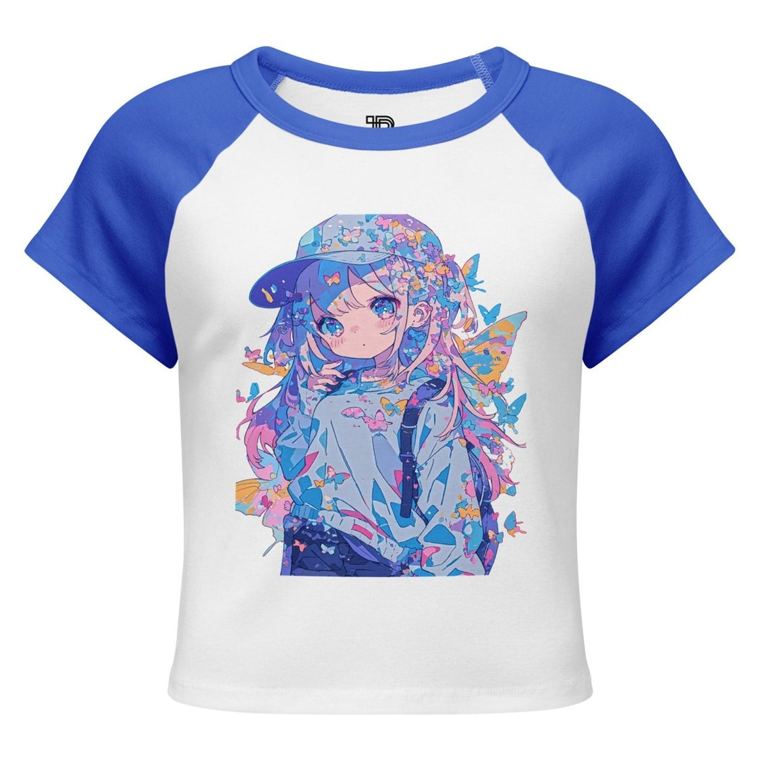 Women’s Polendo Dreamwave Girl Baby Tee - Polendo Design Polendo Dreamwave Girl Baby Tee