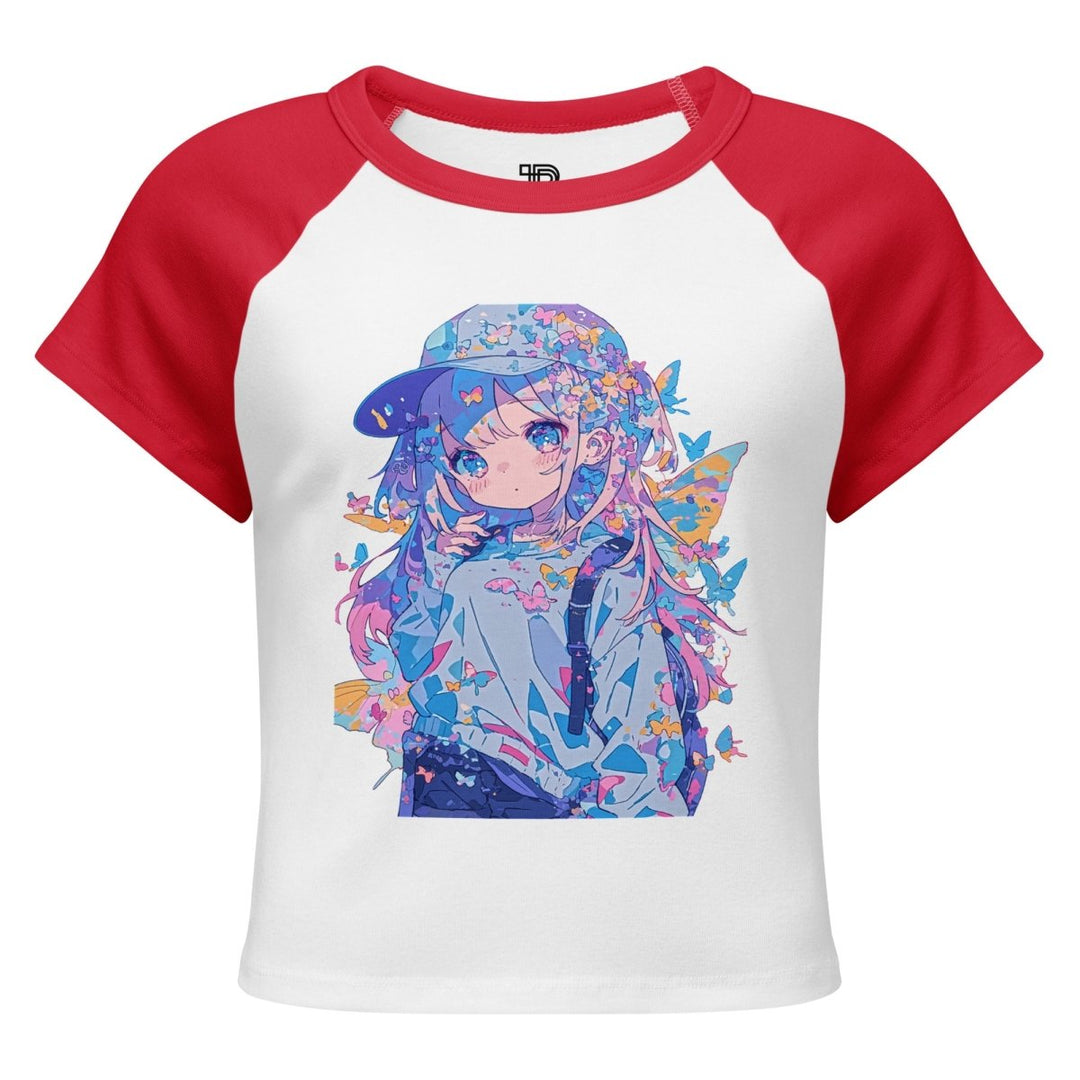 Women’s Polendo Dreamwave Girl Baby Tee - Polendo Design Polendo Dreamwave Girl Baby Tee