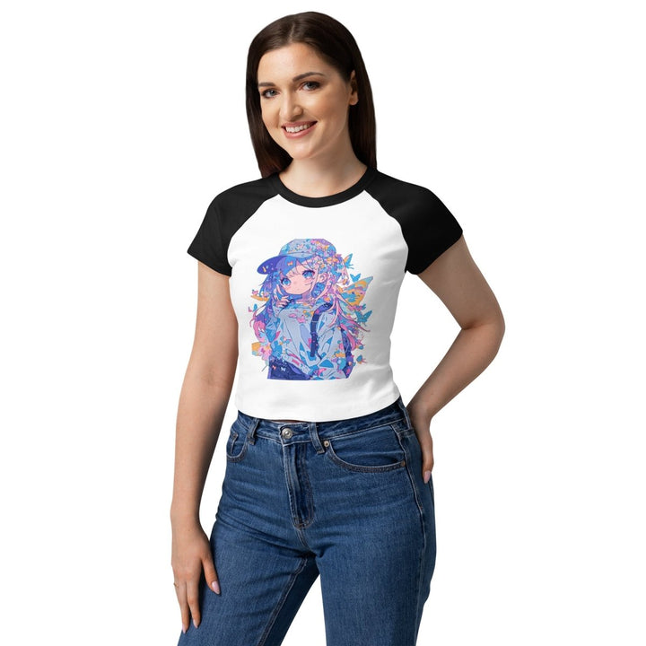 Women’s Polendo Dreamwave Girl Baby Tee - Polendo Design Polendo Dreamwave Girl Baby Tee