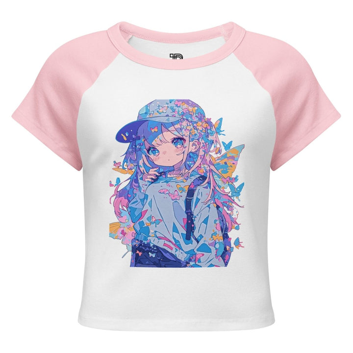 Women’s Polendo Dreamwave Girl Baby Tee - Polendo Design Polendo Dreamwave Girl Baby Tee