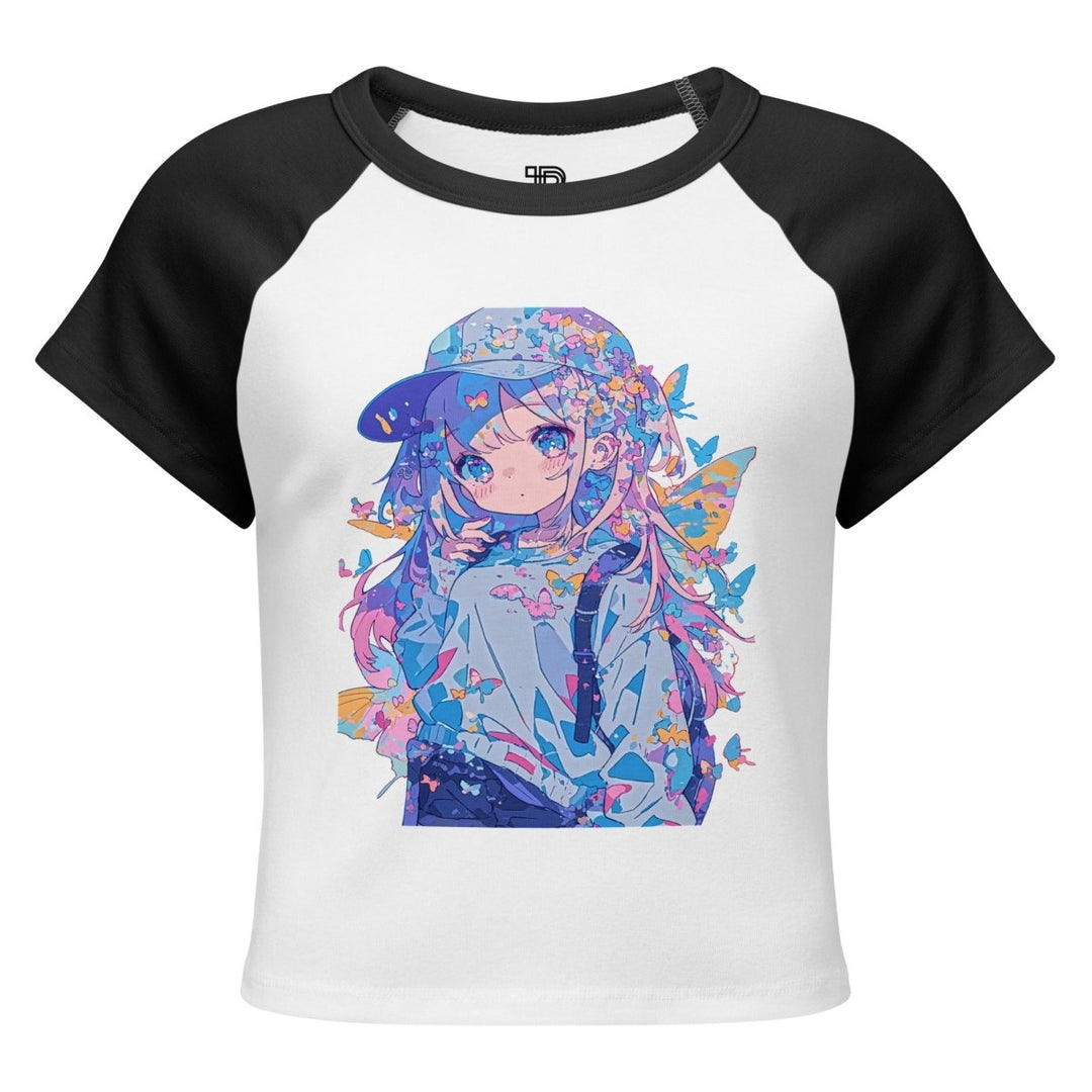Women’s Polendo Dreamwave Girl Baby Tee - Polendo Design Polendo Dreamwave Girl Baby Tee