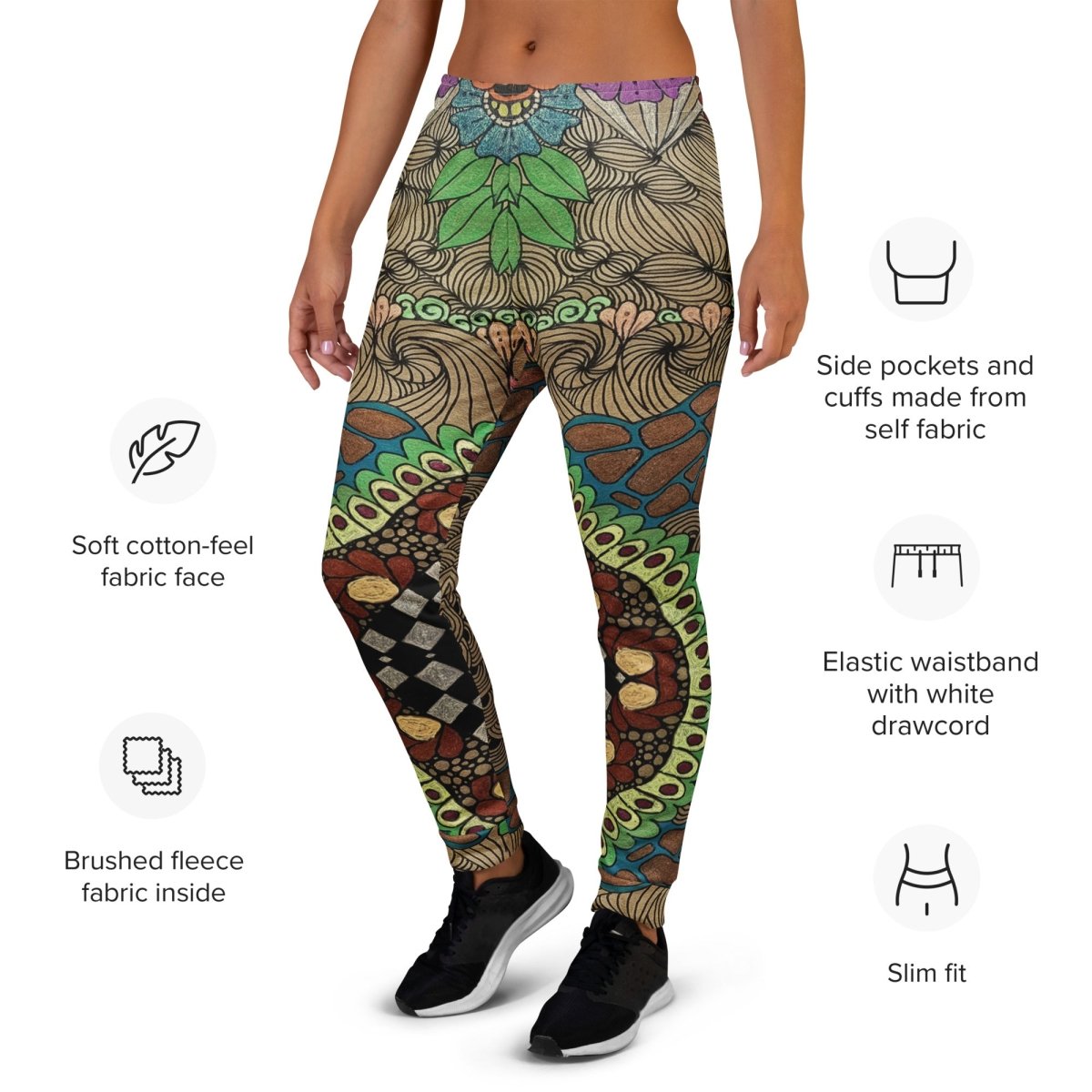 Women's Polendo Earth Bloom Joggers - Polendo Design