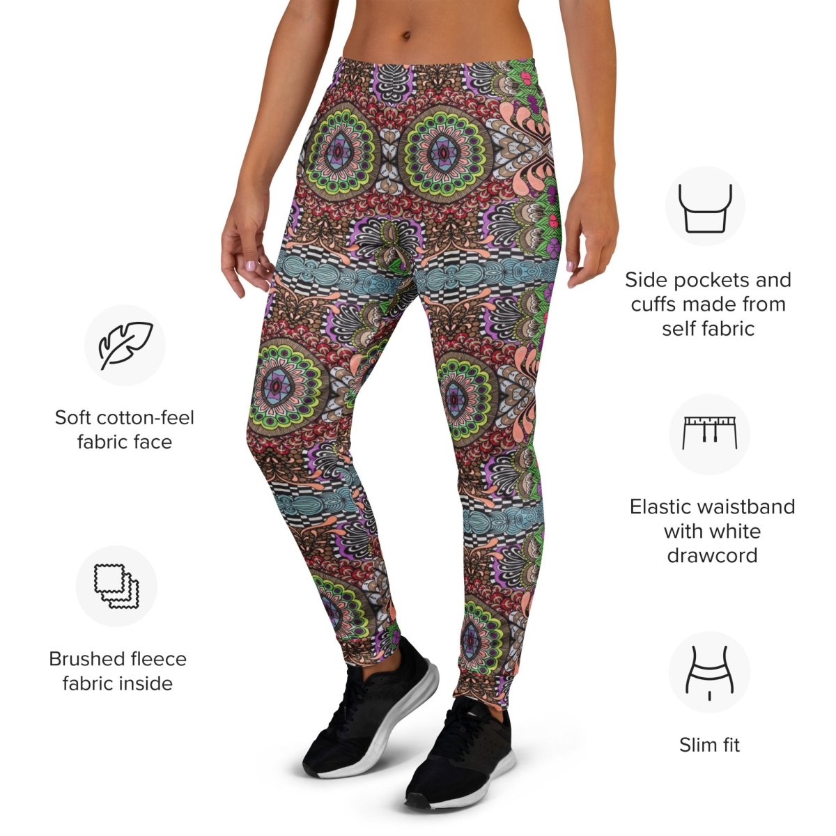 Women's Polendo Prism Mandala Joggers - Polendo Design