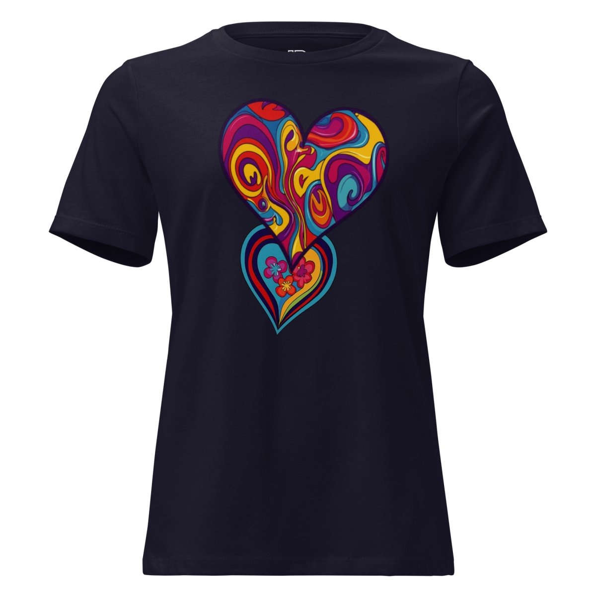 Women's Polendo Radiant Heart Tee – Psychedelic - Polendo Design