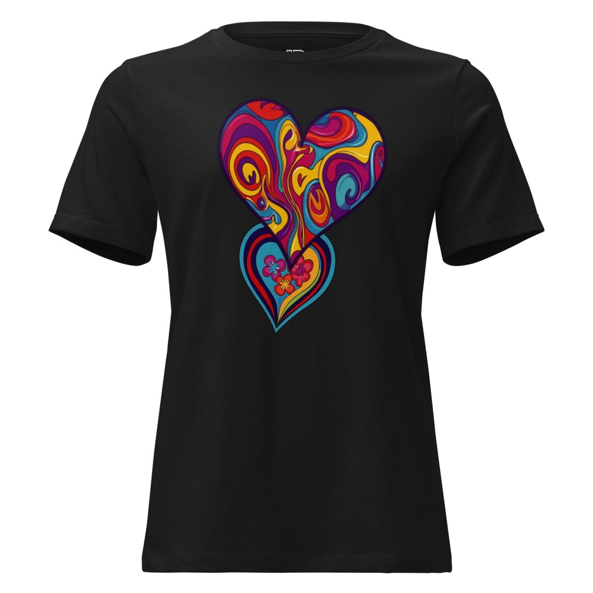Women's Polendo Radiant Heart Tee – Psychedelic - Polendo Design