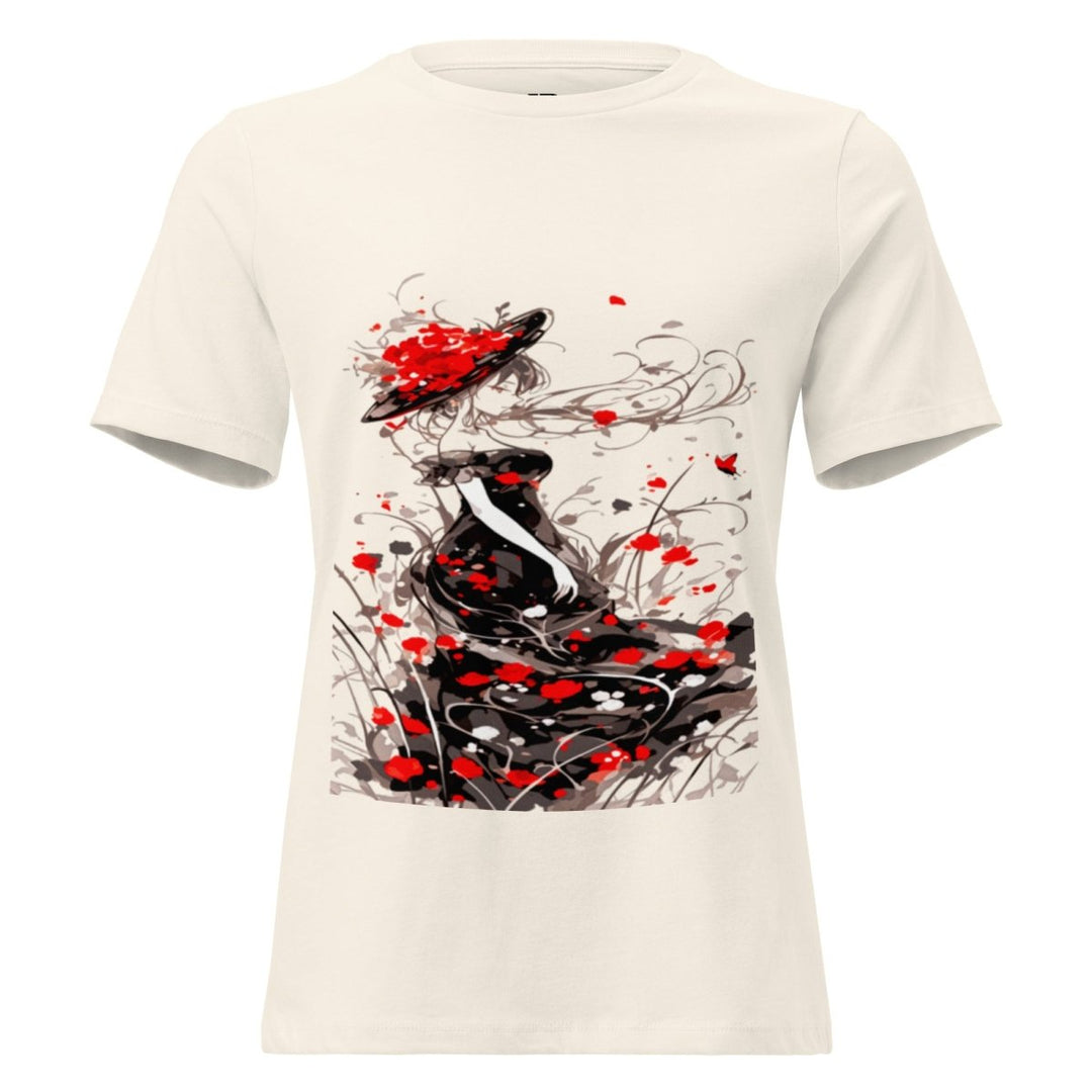 Women’s Polendo Scarlet Muse Tee Art Shirt - Polendo Design Polendo Scarlet Muse Tee