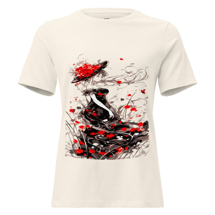 Women’s Polendo Scarlet Muse Tee Art Shirt - Polendo Design Polendo Scarlet Muse Tee