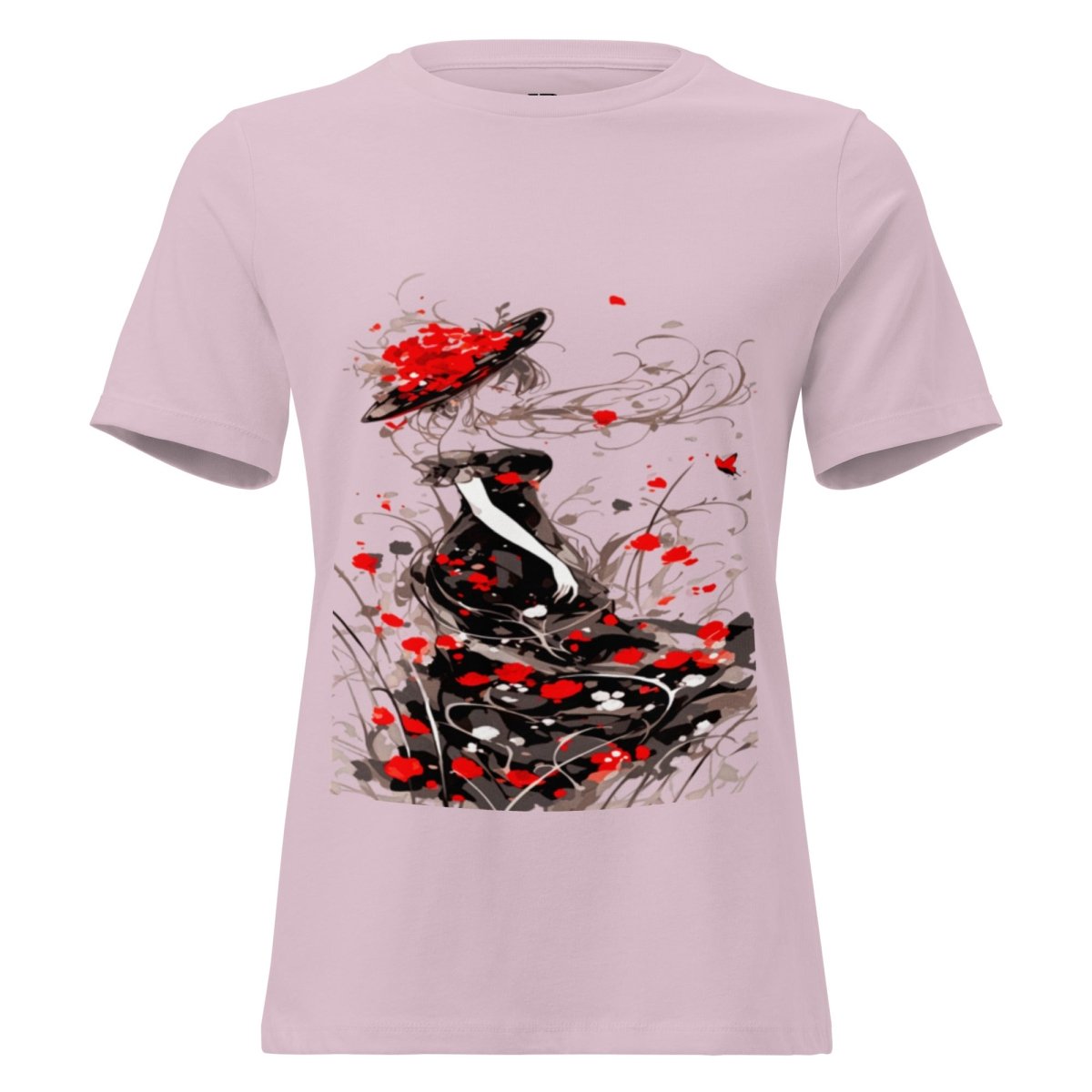 Women’s Polendo Scarlet Muse Tee Art Shirt - Polendo Design Polendo Scarlet Muse Tee