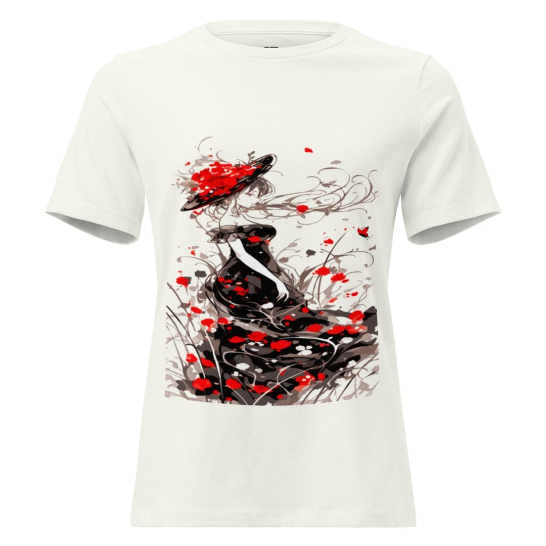 Women’s Polendo Scarlet Muse Tee Art Shirt - Polendo Design Polendo Scarlet Muse Tee