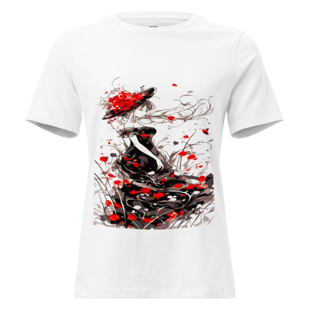Women’s Polendo Scarlet Muse Tee Art Shirt - Polendo Design Polendo Scarlet Muse Tee