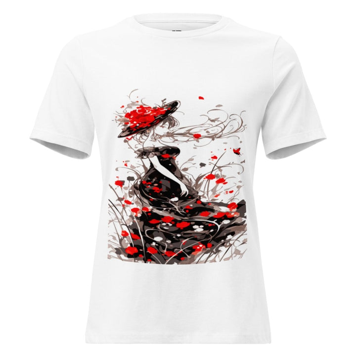 Women’s Polendo Scarlet Muse Tee Art Shirt - Polendo Design Polendo Scarlet Muse Tee