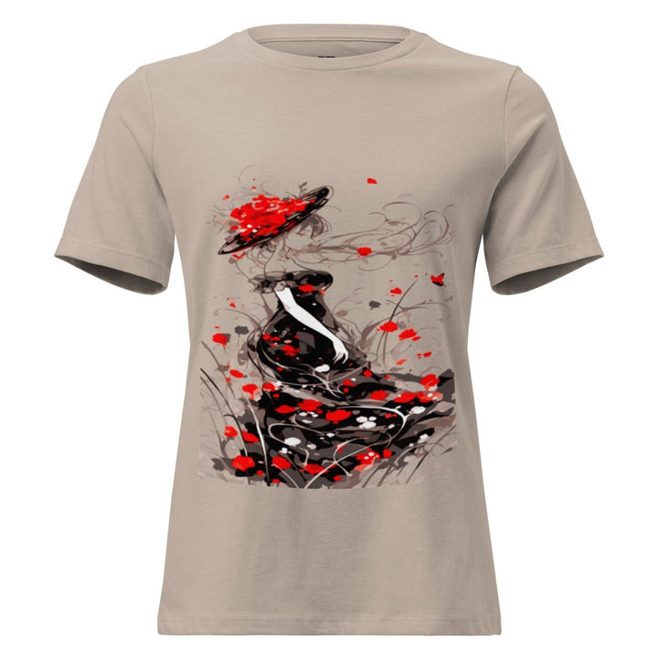 Women’s Polendo Scarlet Muse Tee Art Shirt - Polendo Design Polendo Scarlet Muse Tee