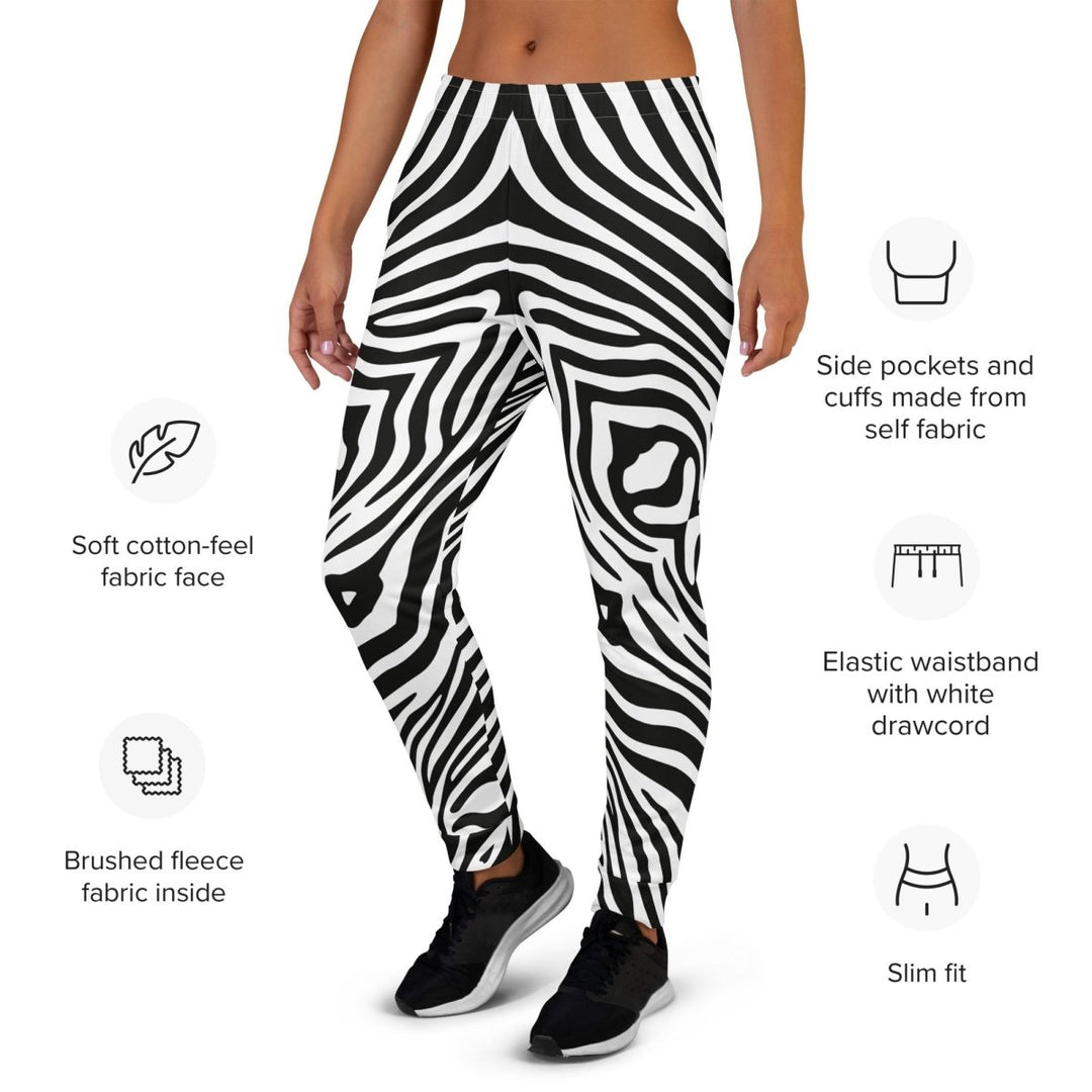 Women’s Polendo Zebra Flow Joggers - Polendo Design Polendo Zebra Flow Joggers