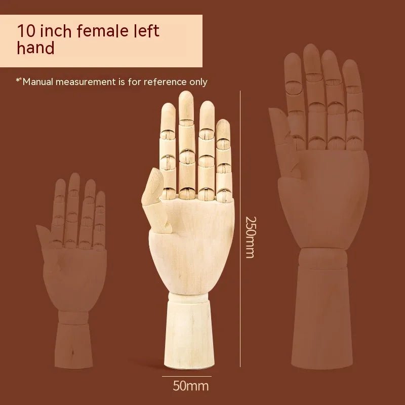 Wooden Art Mannequin Drawing Model with Adjustable Limbs - Polendo Design